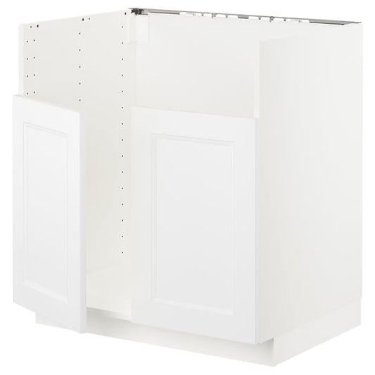 METOD - METOD Base cab f TALLSJÖN sink, white/Axstad matt white, 80x60 cm