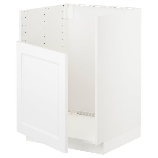 METOD base cab f TALLSJÖN sink, white/Axstad matt white, 60x60 cm