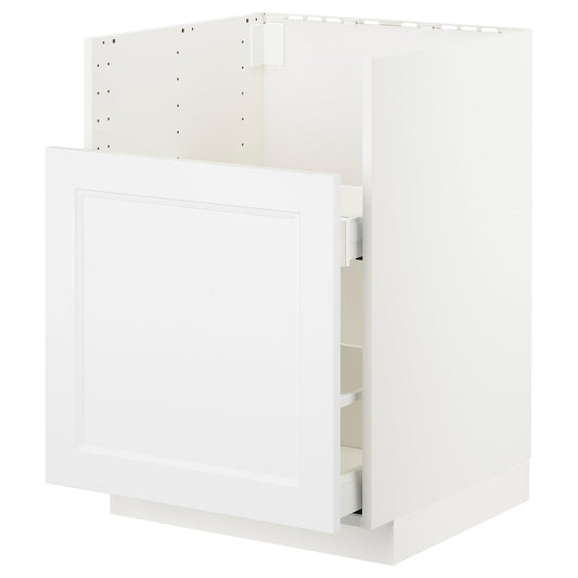 METOD base cab f TALLSJÖN sink, white/Axstad matt white, 60x60 cm