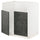 METOD base cab f TALLSJÖN sink, white/Kalhyttan dark grey concrete effect, 80.0x80.0x60.0 cm