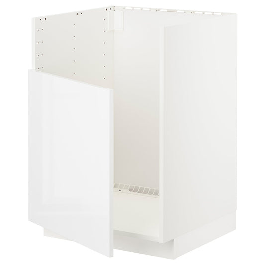 METOD base cab f TALLSJÖN sink, white/Ringhult white, 60x60 cm