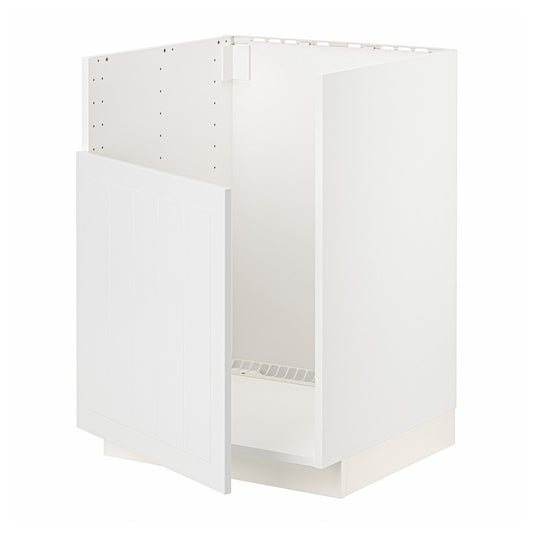 METOD base cab f TALLSJÖN sink, white/Stensund white, 60x60 cm
