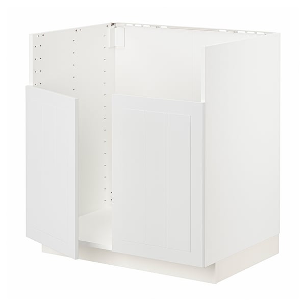 METOD base cab f TALLSJÖN sink, white/Stensund white, 80x60 cm