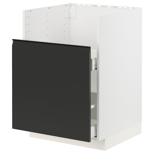 METOD base cab f TALLSJÖN sink, white/Upplöv matt anthracite, 60.0x80.0x60.0 cm
