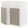 METOD base cab f TALLSJÖN sink, white/Upplöv matt dark beige, 80x60 cm