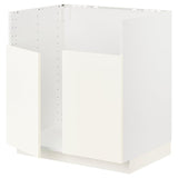 METOD base cab f TALLSJÖN sink, white/Vallstena white, 80x60 cm