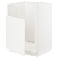 METOD base cab f TALLSJÖN sink, white/Veddinge white, 60x60 cm