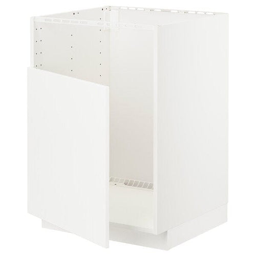 METOD - METOD Base cab f TALLSJÖN sink, white/Veddinge white, 60x60 cm