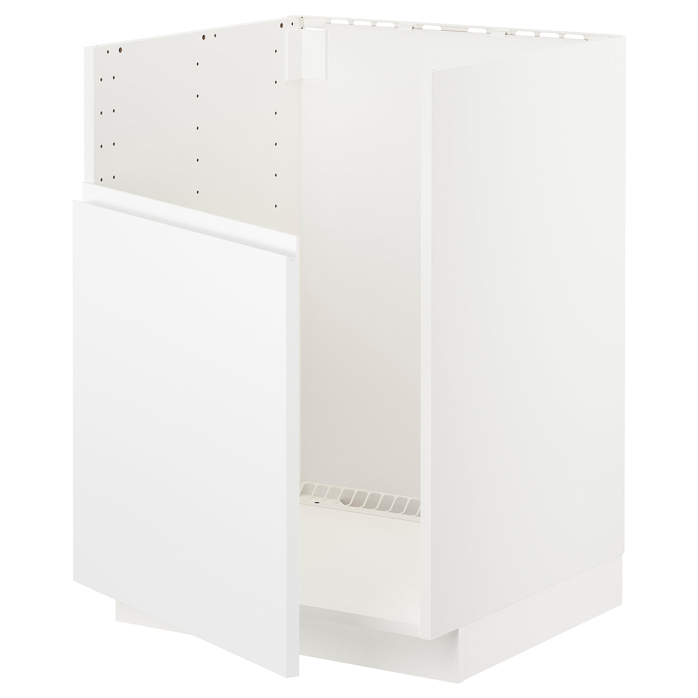 METOD base cab f TALLSJÖN sink, white/Voxtorp matt white, 60x60 cm