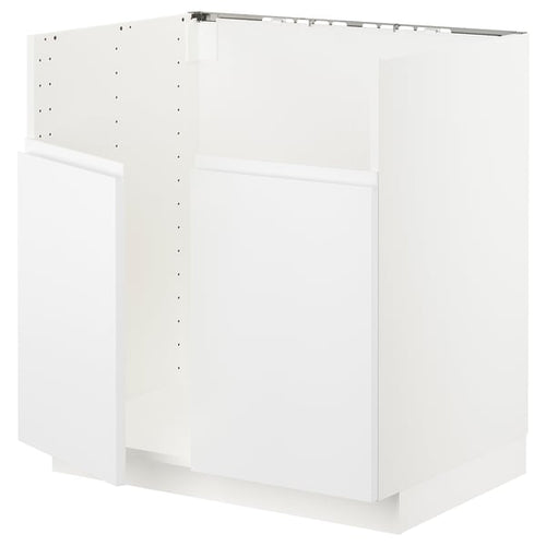 METOD - METOD Base cab f TALLSJÖN sink, white/Voxtorp matt white, 80x60 cm