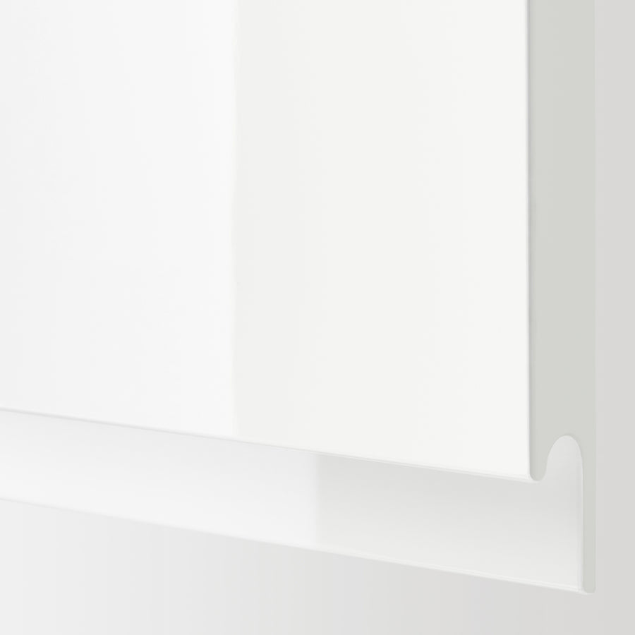 METOD base cab f TALLSJÖN sink, white/Voxtorp high-gloss/white, 60x60 cm