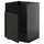 METOD - METOD Base cab f TALLSJÖN sink, black-grey/Lerhyttan black stained, 60x60 cm