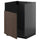METOD - METOD Base cab f TALLSJÖN sink, black-grey/Sinarp brown, 60x60 cm