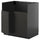 METOD - METOD Base cab f TALLSJÖN sink, black-grey/Upplöv matt anthracite, 80x60 cm