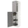 METOD high cabinet with cleaning interior, white/Bodbyn grey, 60.0x240.0x60.0 cm
