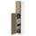 METOD high cabinet with cleaning interior, white/Forsbacka oak, 40x60x220 cm