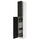 METOD - METOD High cabinet with cleaning interior, white/Lerhyttan black stained, 40x60x240 cm