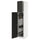METOD - METOD High cabinet with cleaning interior, white/Nickebo matt anthracite, 40x60x200 cm