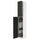METOD - METOD High cabinet with cleaning interior, white/Nickebo matt anthracite, 40x60x240 cm