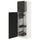 METOD - METOD High cabinet with cleaning interior, white/Nickebo matt anthracite, 60x60x200 cm