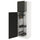 METOD - METOD High cabinet with cleaning interior, white/Upplöv matt anthracite, 60x60x200 cm