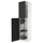 METOD - METOD High cabinet with cleaning interior, white/Upplöv matt anthracite, 60x60x240 cm