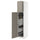 METOD high cabinet with cleaning interior, white/Upplöv matt dark beige, 40x60x200 cm