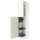 METOD - METOD High cabinet with cleaning interior, white/Vallstena white, 60x60x240 cm