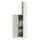METOD - METOD High cabinet with cleaning interior, white/Vallstena white, 40x60x220 cm
