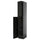 METOD - METOD High cabinet with cleaning interior, black-grey/Lerhyttan black stained, 40x60x240 cm