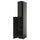 METOD - METOD High cabinet with cleaning interior, black-grey/Nickebo matt anthracite, 40x60x240 cm