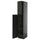 METOD - METOD High cabinet with cleaning interior, black-grey/Nickebo matt anthracite, 40x60x220 cm