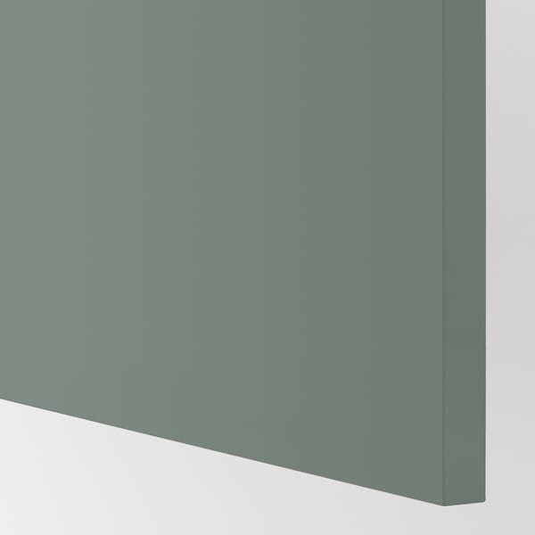 METOD - High cabinet with pull-out larder, white/Bodarp grey-green, 60x60x220 cm