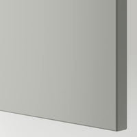 METOD - High cabinet with pull-out larder, white/Havstorp light grey, 60x60x220 cm