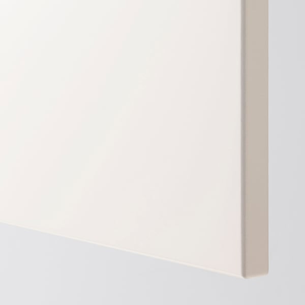 METOD high cabinet with pull-out larder, white/Veddinge white, 60x60x220 cm