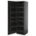 METOD - METOD High cabinet with pull-out larder, black-grey/Upplöv matt anthracite, 60x60x200 cm
