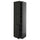 METOD - METOD High cabinet with shelves/2 doors, black-grey/Lerhyttan black stained, 60x60x220 cm
