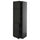 METOD - METOD High cabinet with shelves/2 doors, black-grey/Lerhyttan black stained, 60x60x200 cm