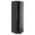 METOD - METOD High cabinet with shelves/2 doors, black-grey/Nickebo matt anthracite, 60x60x200 cm