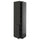 METOD - METOD High cabinet with shelves/2 doors, black-grey/Nickebo matt anthracite, 60x60x220 cm