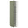 METOD high cabinet with shelves, white/Axstad grey-green, 60x37x200 cm