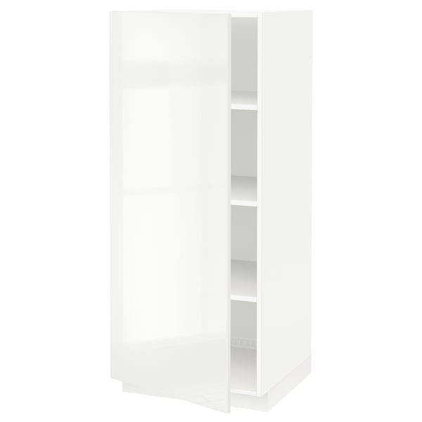 METOD high cabinet with shelves, white/Ringhult white, 60x60x140 cm