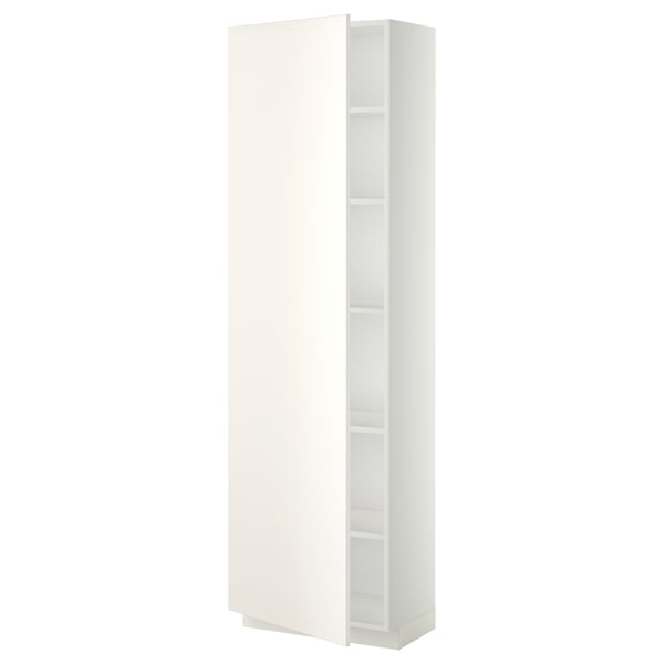 METOD - METOD High cabinet with shelves, white/Veddinge white, 60x37x200 cm