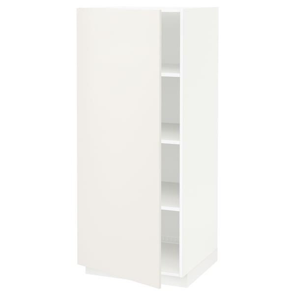 METOD high cabinet with shelves, white/Veddinge white, 60x60x140 cm