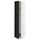 METOD high cabinet w shelves/wire basket, white/Lerhyttan black stained, 40x60x200 cm