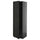 METOD - METOD High cabinet w shelves/wire basket, black-grey/Lerhyttan black stained, 60x60x200 cm