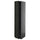METOD - METOD High cabinet w shelves/wire basket, black-grey/Lerhyttan black stained, 40x60x200 cm