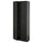 METOD - METOD High cabinet with shelves, black-grey/Lerhyttan black stained, 80x37x200 cm