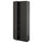 METOD - METOD High cabinet with shelves, black-grey/Nickebo matt anthracite, 80x37x200 cm