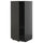METOD - METOD High cabinet with shelves, black-grey/Nickebo matt anthracite, 60x60x140 cm